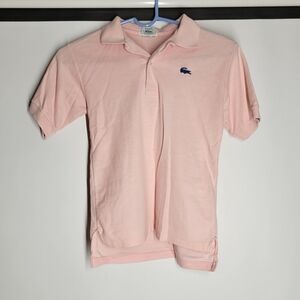 Lacoste Pink Polo Shirt Classic Knit Design